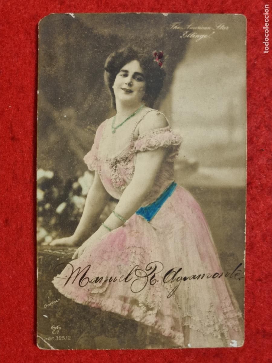 Postales: POSTAL ACTRIZ TEATRO CUPLETISTA ELTINGE ANTIGUA ORIGINAL P2329