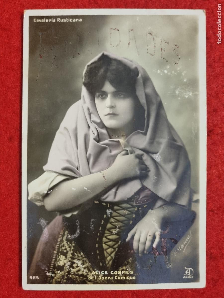Postales: POSTAL ACTRIZ TEATRO CUPLETISTA ALICE COSMES ANTIGUA ORIGINAL P2331