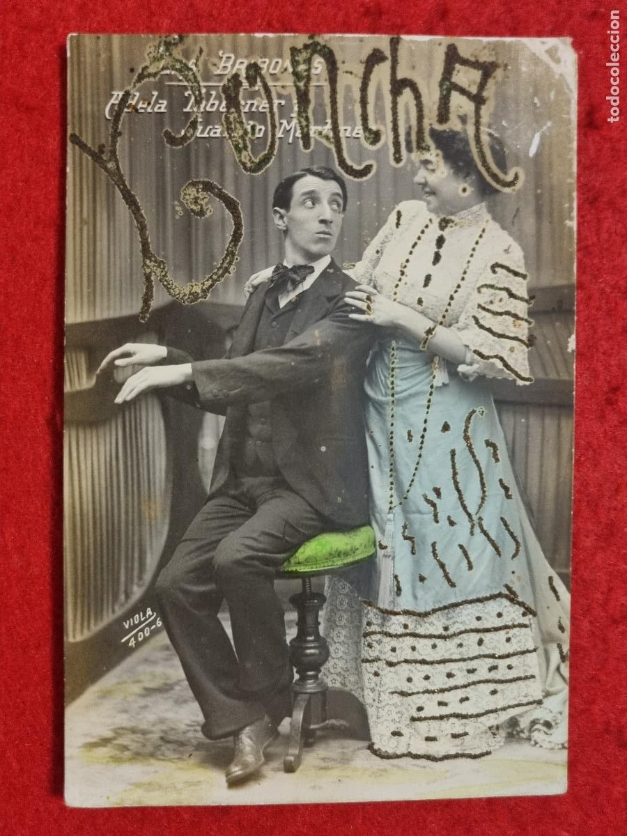 Postales: POSTAL ACTRIZ TEATRO CUPLETISTA ADELA TABERNER Y JUANITO ANTIGUA ORIGINAL P2334
