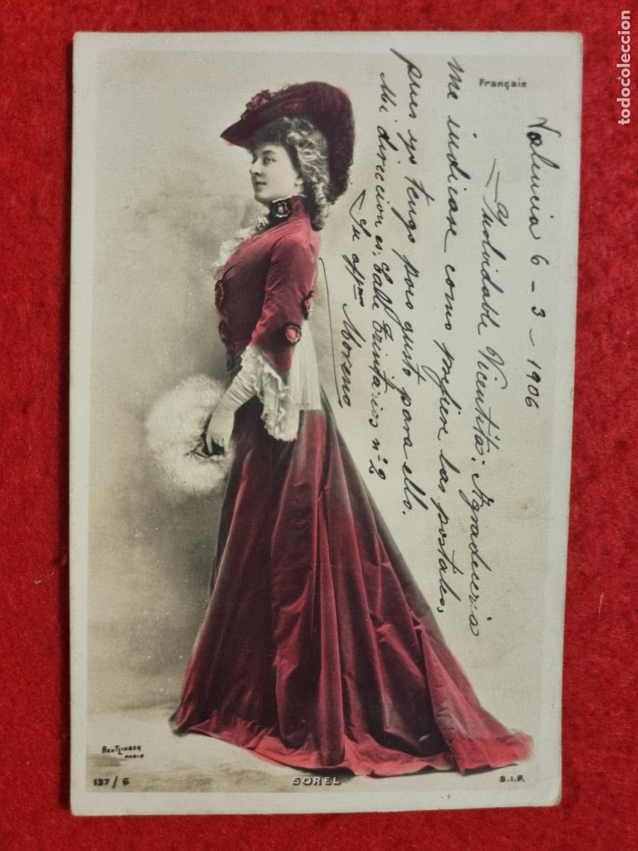Postales: POSTAL ACTRIZ TEATRO CUPLETISTA SOREL ANTIGUA ORIGINAL P2337