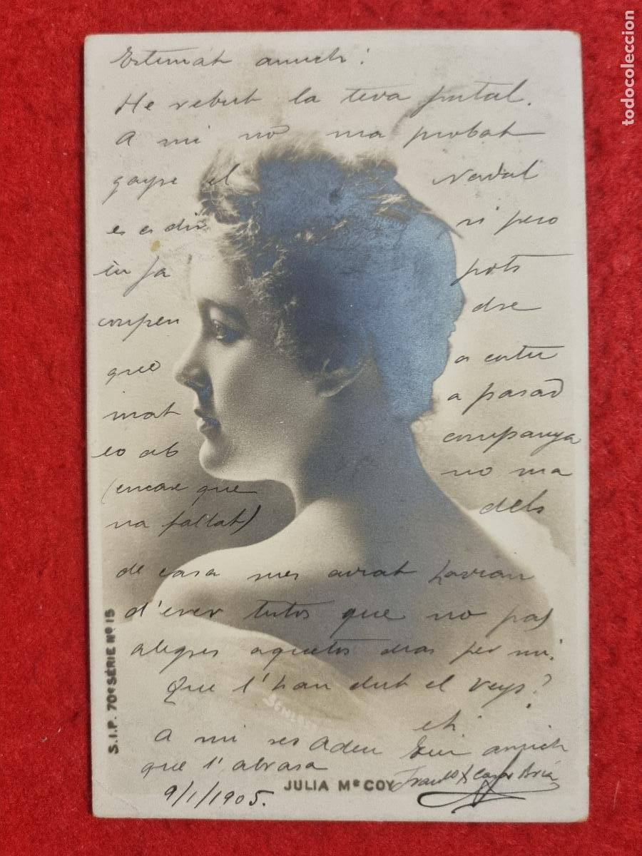 Postales: POSTAL ACTRIZ TEATRO CUPLETISTA JULIA M COY ANTIGUA ORIGINAL P2353