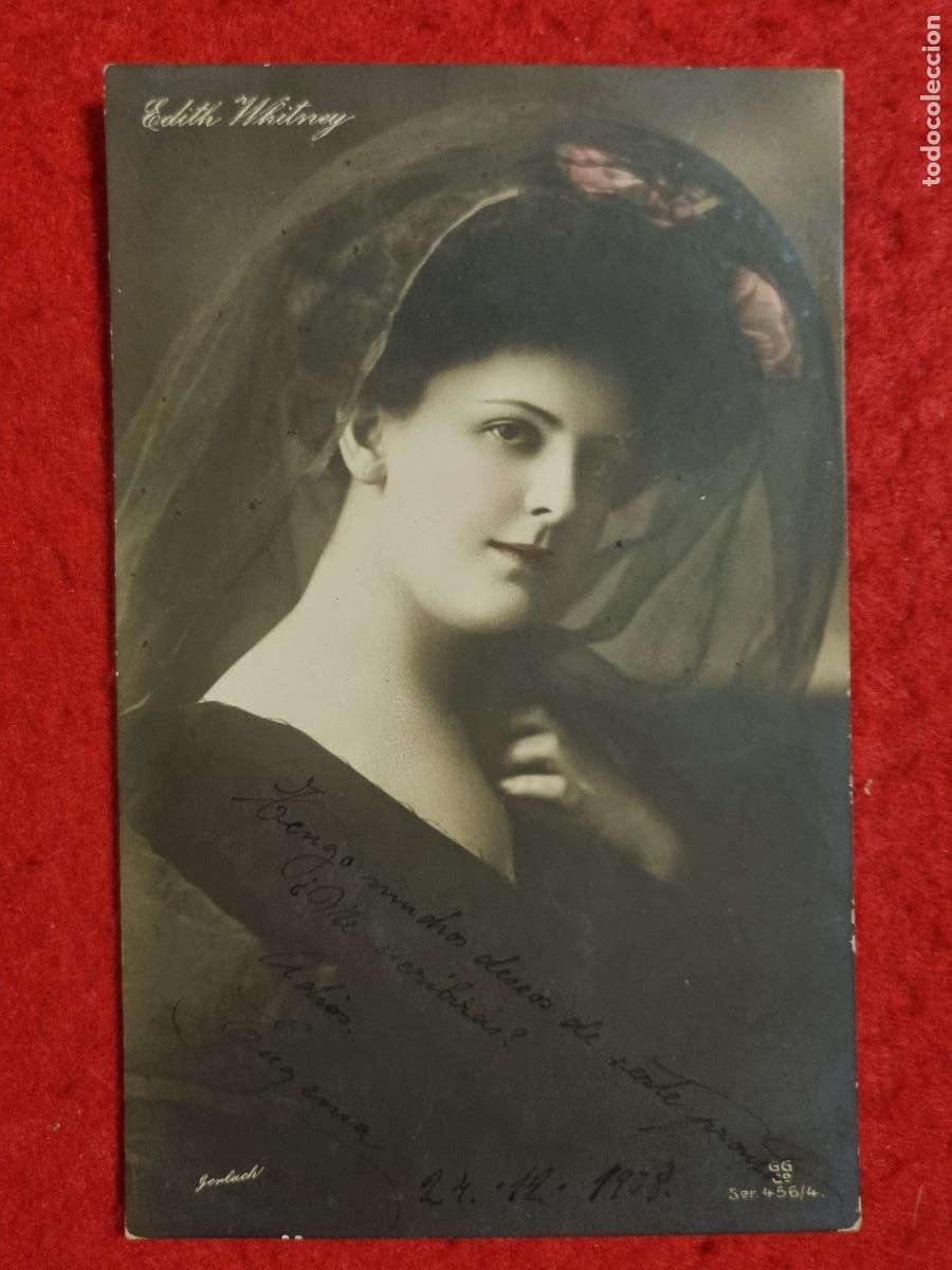 Postales: POSTAL ACTRIZ TEATRO CUPLETISTA EDITH WHITNEY ANTIGUA ORIGINAL P2355