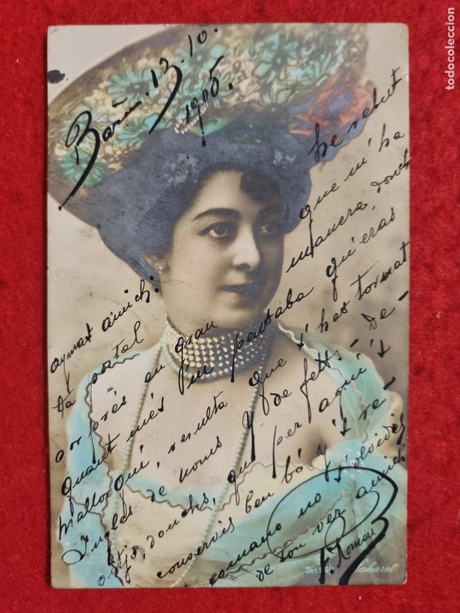 Postales: POSTAL ACTRIZ TEATRO CUPLETISTA SAHARET ANTIGUA ORIGINAL P2357