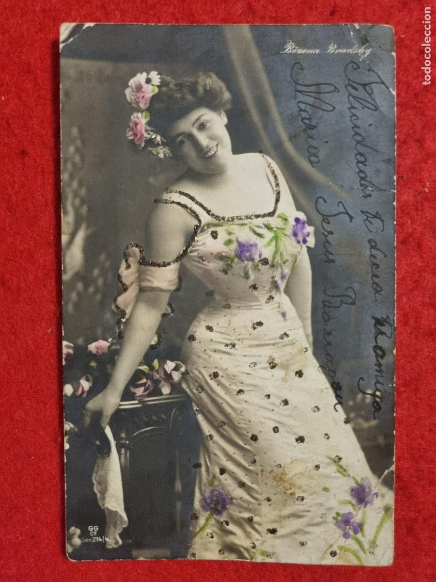 Postales: POSTAL ACTRIZ TEATRO CUPLETISTA BOZENA BRANDSKY ANTIGUA ORIGINAL P2370
