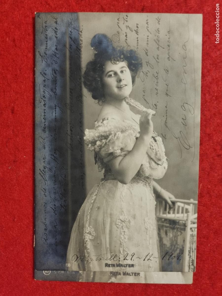 Postales: POSTAL ACTRIZ TEATRO CUPLETISTA RETA WALTER ANTIGUA ORIGINAL P2371