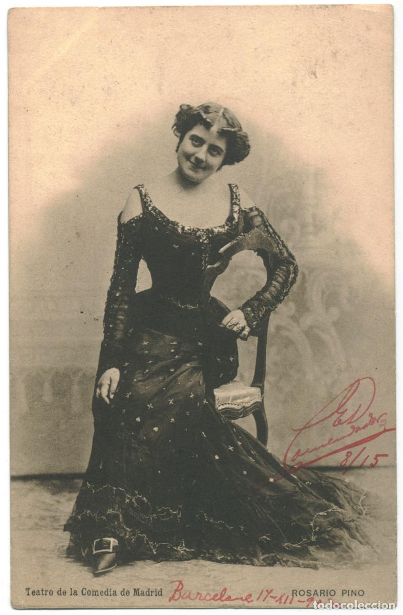 Postales: Actriz PINO, Rosario_HM. Teatro de la Comedia (Madrid)