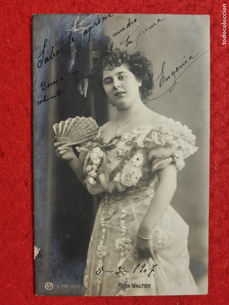 Postales: POSTAL ACTRIZ TEATRO CUPLETISTA RETA WALTER ANTIGUA ORIGINAL P2372