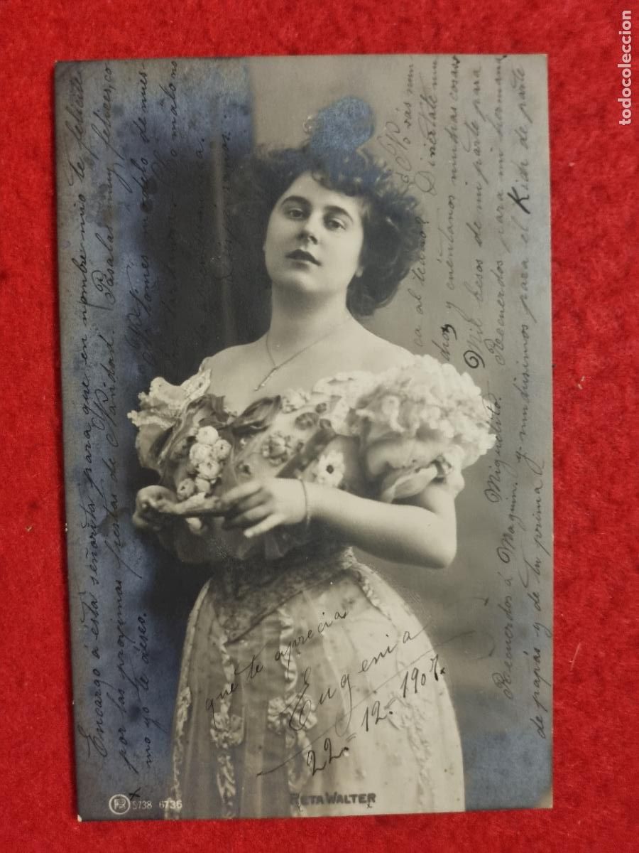 Postales: POSTAL ACTRIZ TEATRO CUPLETISTA RETA WALTER ANTIGUA ORIGINAL P2373