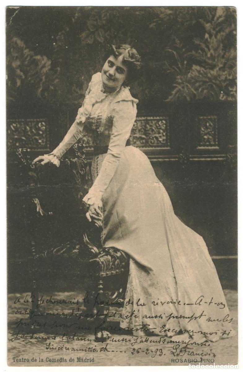 Postales: Actriz PINO, Rosario_HM. Teatro de la Comedia (Madrid)
