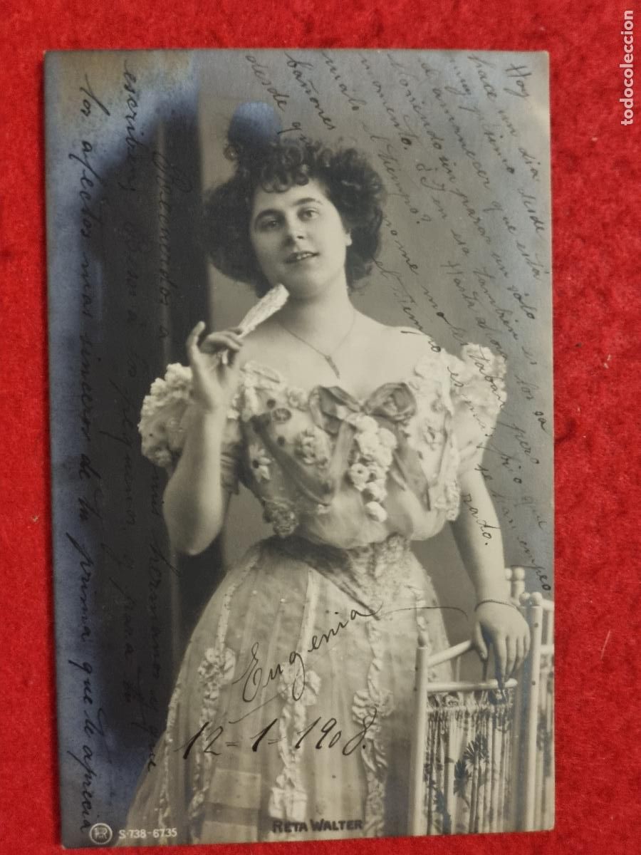 Postales: POSTAL ACTRIZ TEATRO CUPLETISTA RETA WALTER ANTIGUA ORIGINAL P2374
