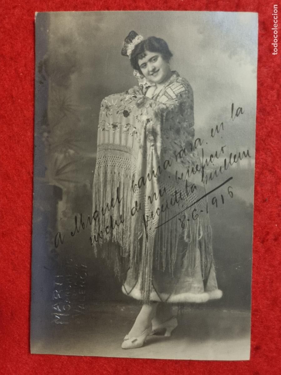 Postkarten: POSTAL ACTRIZ TEATRO CUPLETISTA VICENTITA GUILLEN DEDICADA AUTOGRAFO ANTIGUA ORIGINAL P2385