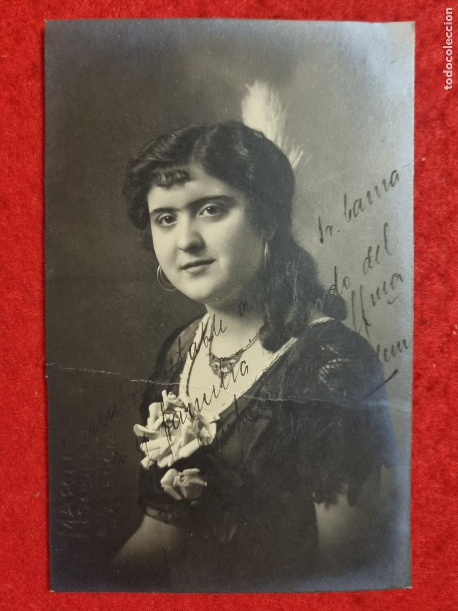Postkarten: POSTAL ACTRIZ TEATRO CUPLETISTA VICENTITA GUILLEN DEDICADA AUTOGRAFO ANTIGUA ORIGINAL P2386