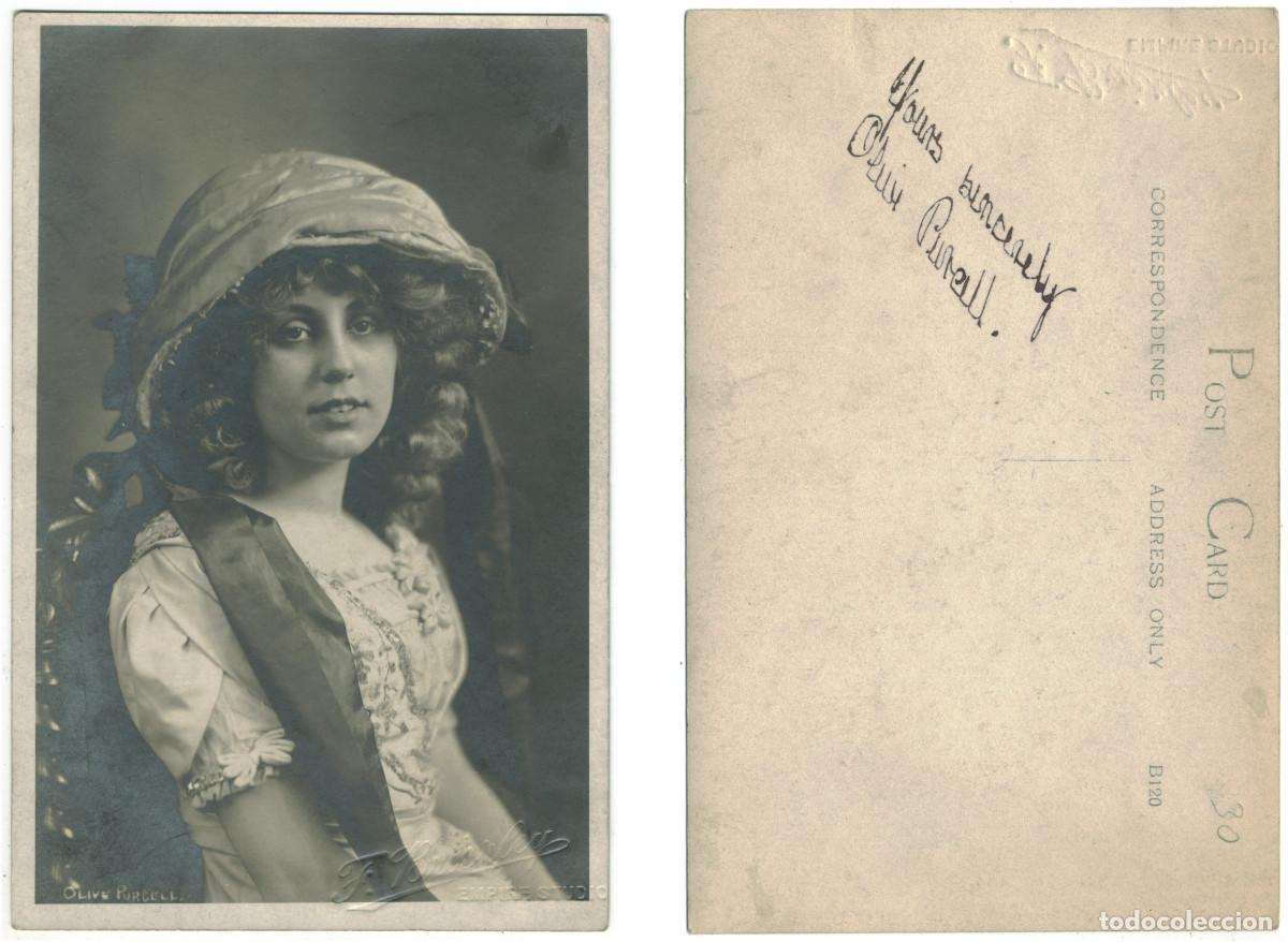 Postales: Actriz PURCELL, Olive_F. Brierley. Signed Autograph Firmada