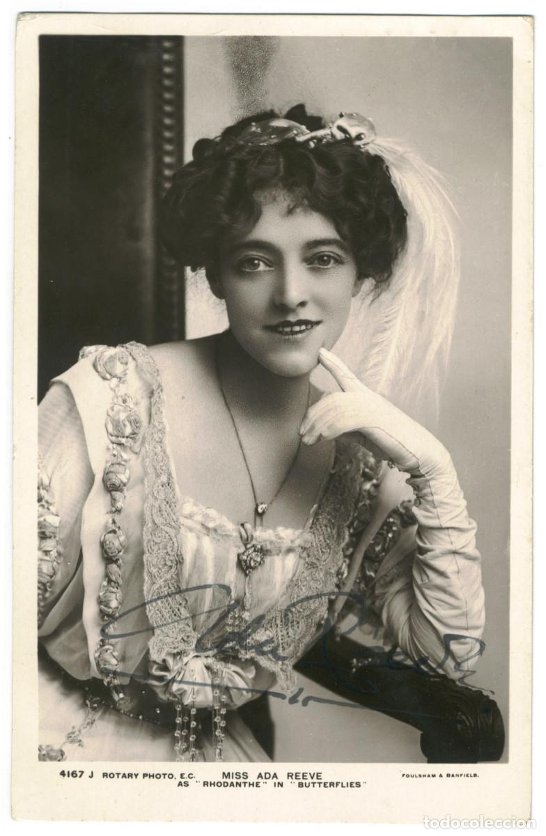 Postales: Serie 2 Postales Actriz REEVE, Ada_Rotary. 4167 A, J. Foulsham & Banfield. Signed Autograph Firmada
