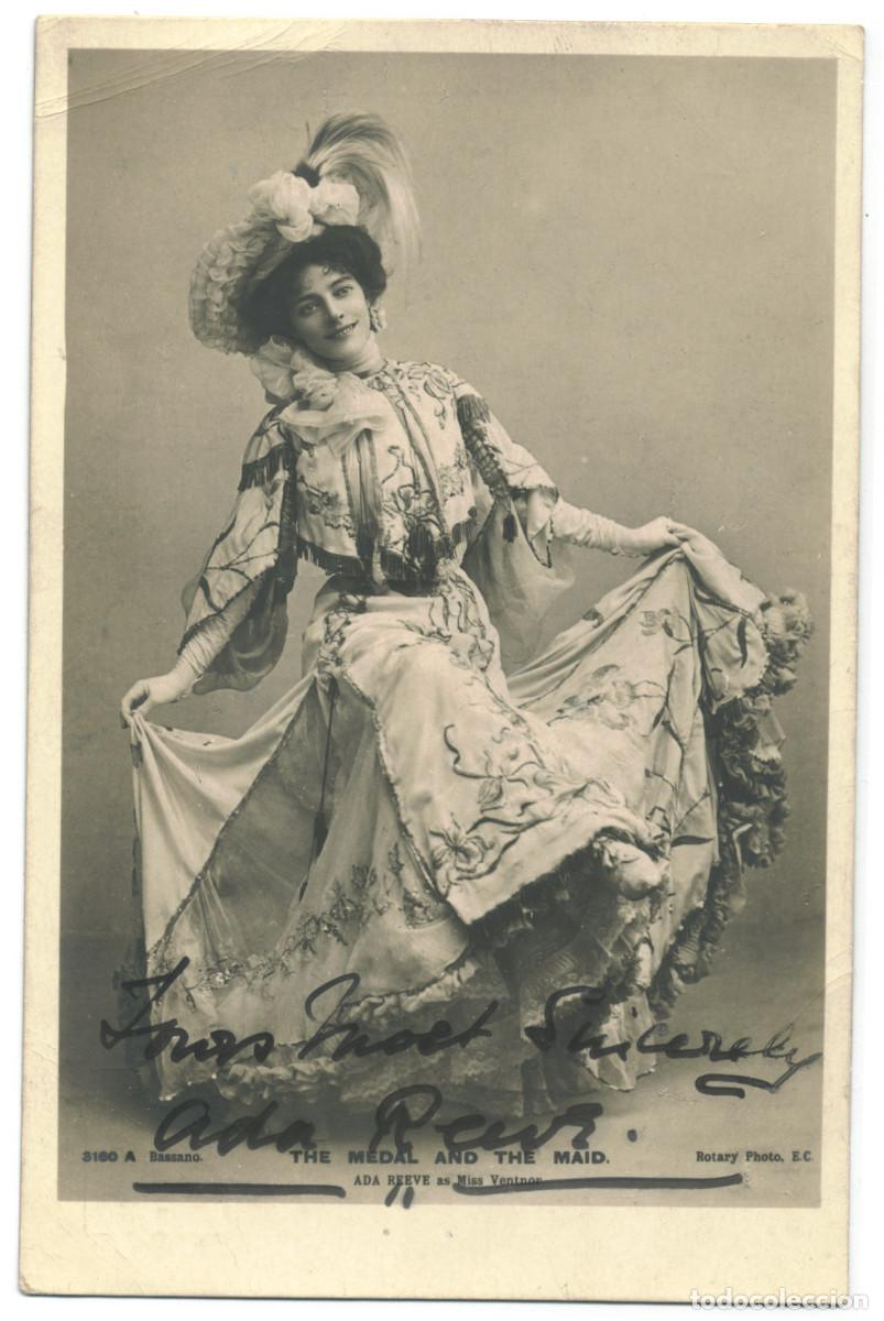 Postales: Actriz REEVE, Ada_Rotary. 3160 A. As Miss Ventnor. Photo Bassano. Signed Firmada Autogrpah