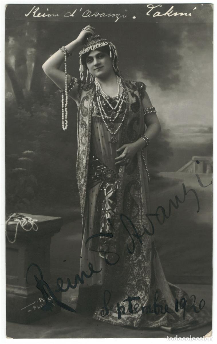Postales: Actriz AVANZI, Reine d'_Sin datos. In Lakm&eacute; [&oacute;pera c&oacute;mica]. Photo S. Polak