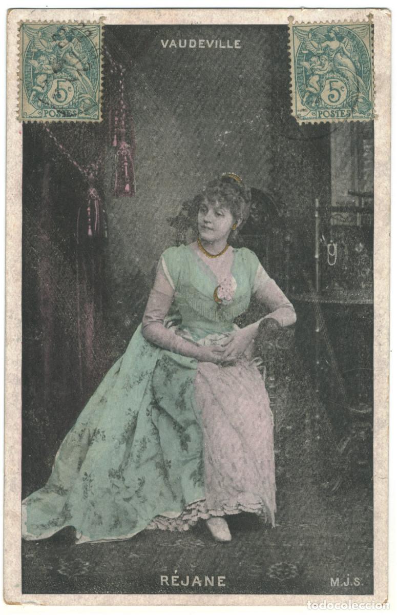 Postales: Actriz R&Eacute;JANE-POREL, M. (Gabrielle REJU)_MJS. Vaudeville