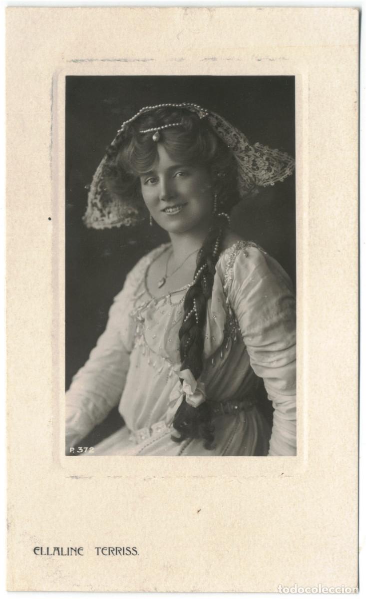 Postales: Serie 3 Postales Actriz TERRISS, Ellaline_Rotary (Plate Sunk Gem; 373 (2) y 373 F)