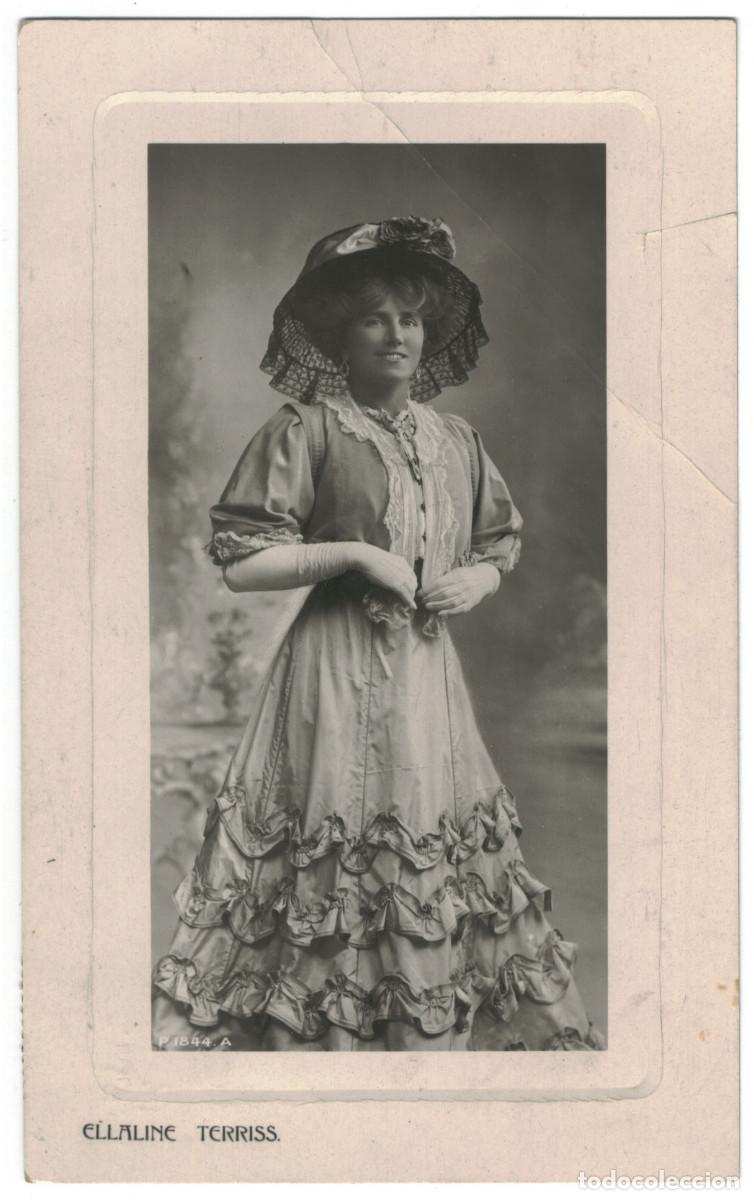 Postales: Serie 2 Postales Actriz TERRISS, Ellaline_Rotary (Boudoir Plate Sunk; 1844 A, C).
