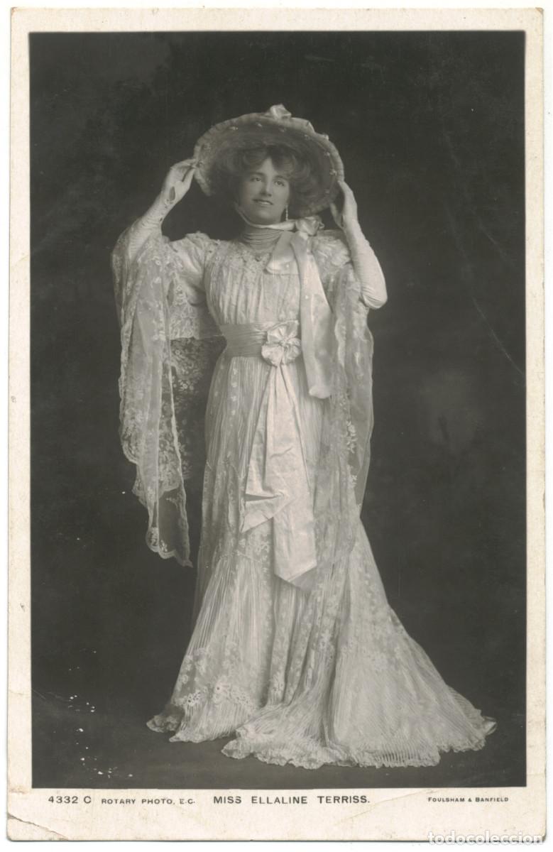 Postales: serie 2 Postales Actriz TERRISS, Ellaline_Rotary. 4332 C, F