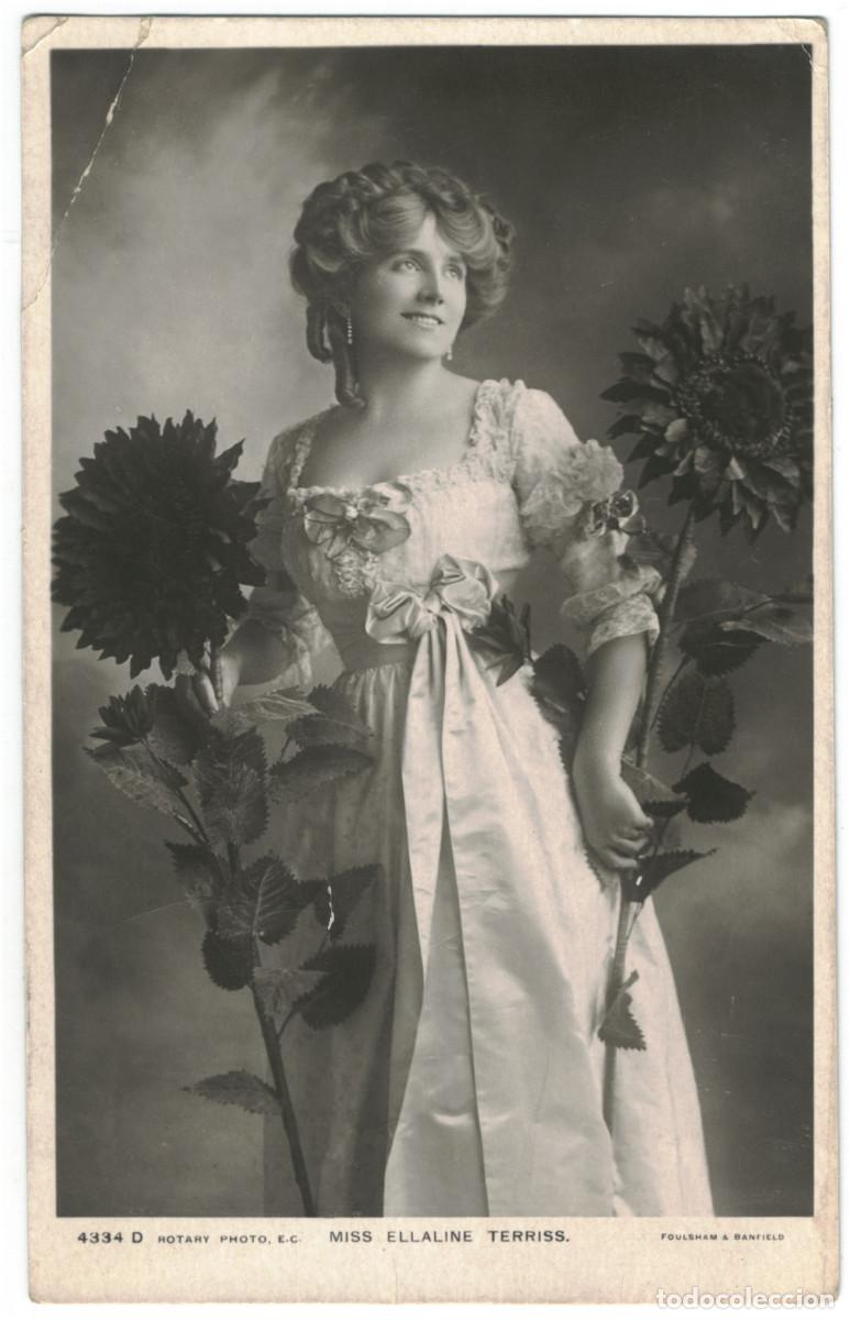 Postales: Serie 3 Postales Actriz TERRISS, Ellaline_Rotary. 4334 A, D, F