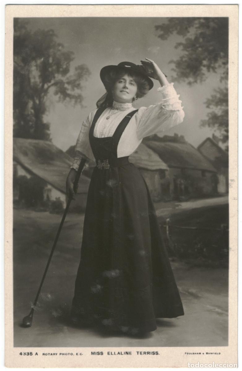 Postales: Serie 2 Postales Actriz TERRISS, Ellaline_Rotary. 4335 A, D