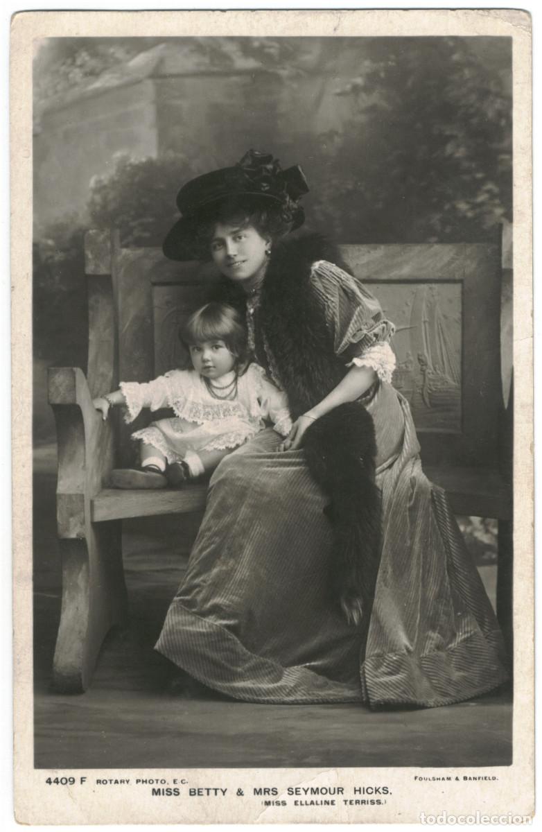 Postales: Serie 3 Postales Actriz TERRISS, Ellaline_Rotary. 4409 E, F, G