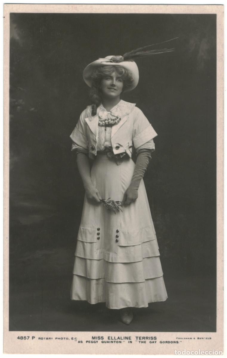 Postales: Serie 3 Postales Actriz TERRISS, Ellaline_Rotary. 4857 O, P, Y. As Peggy Quainton in The Gay Gordons