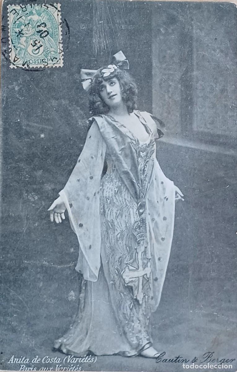 Postales: Anita de Costa, variet&eacute;s. Postal francesa.