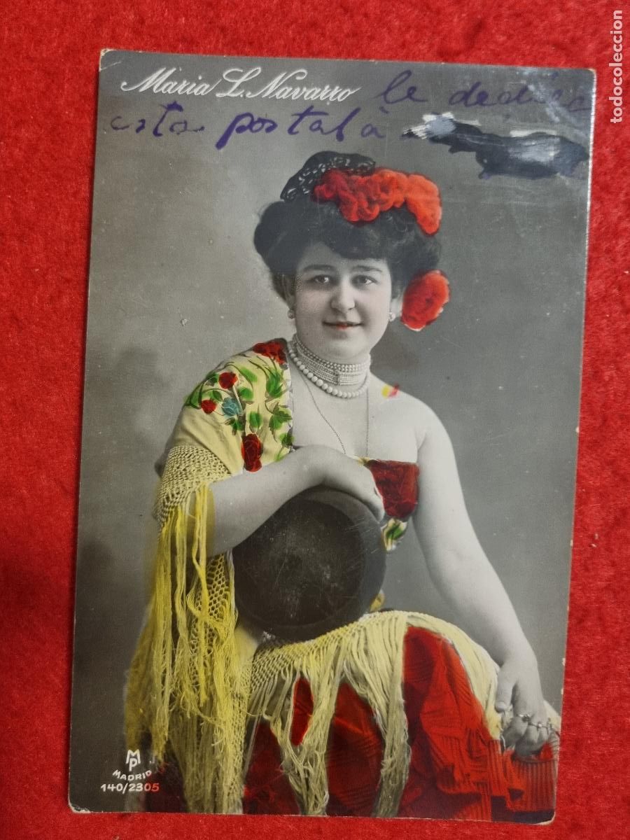 Postcards: POSTAL ACTRIZ TEATRO CUPLETISTA MARIA LUISA NAVARRO ANTIGUA ORIGINAL P2411