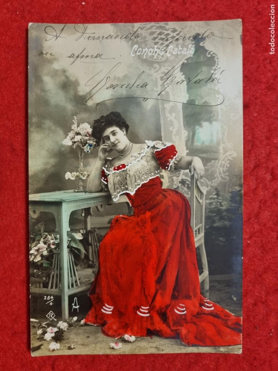 Postcards: POSTAL ACTRIZ TEATRO CUPLETISTA CONCHA CATALA ANTIGUA ORIGINAL P2413