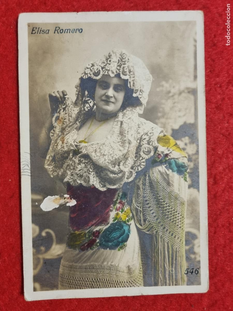 Postcards: POSTAL ACTRIZ TEATRO CUPLETISTA ELISA ROMERO ANTIGUA ORIGINAL P2414