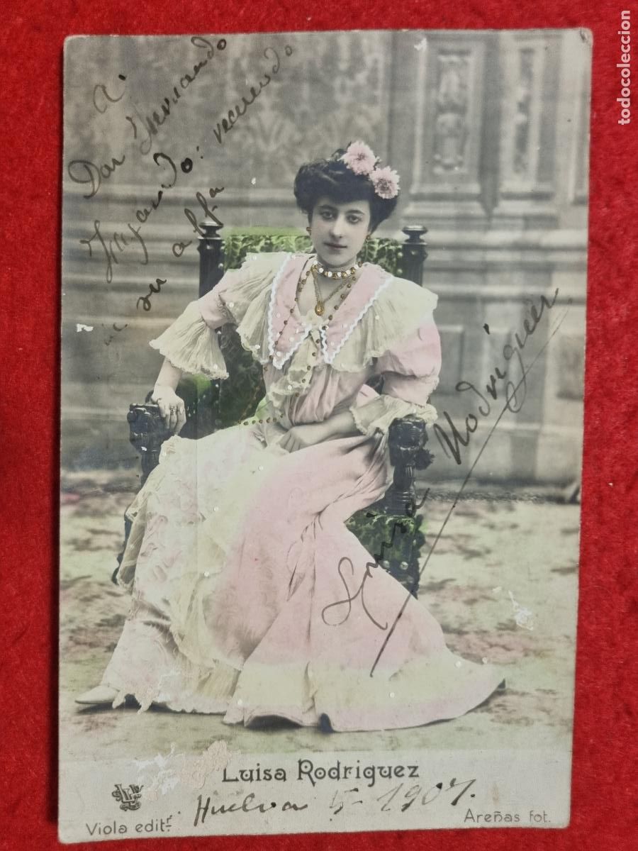 Postales: POSTAL ACTRIZ TEATRO CUPLETISTA LUISA RODRIGUEZ ANTIGUA ORIGINAL P2417