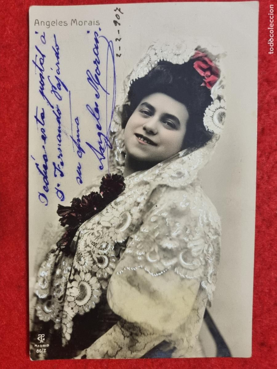 Postales: POSTAL ACTRIZ TEATRO CUPLETISTA ANGELES MORAIS ANTIGUA ORIGINAL P2418