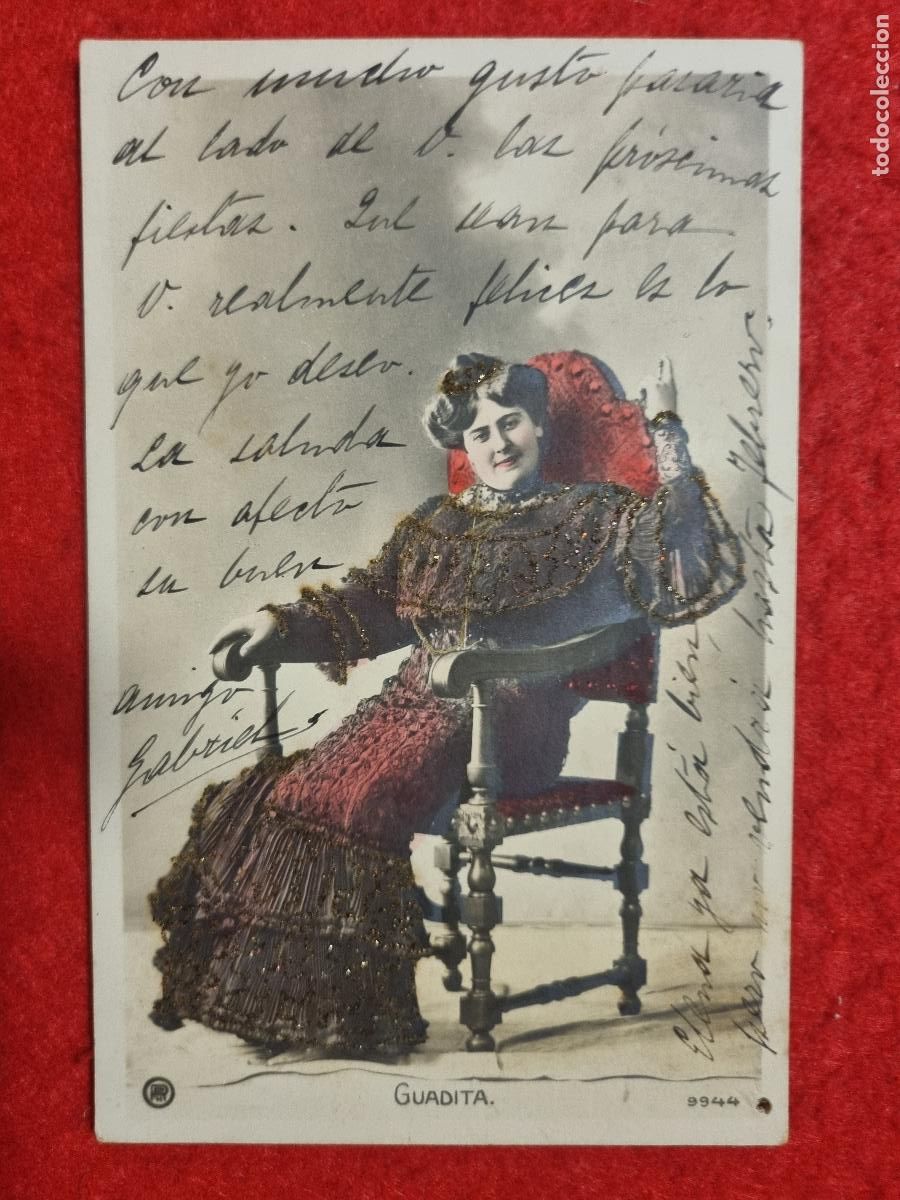Postales: POSTAL ACTRIZ TEATRO CUPLETISTA GUADITA ANTIGUA ORIGINAL P2427
