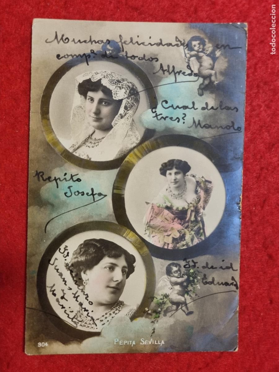 Postales: POSTAL ACTRIZ TEATRO CUPLETISTA PEPITA SEVILLA ANTIGUA ORIGINAL P2434