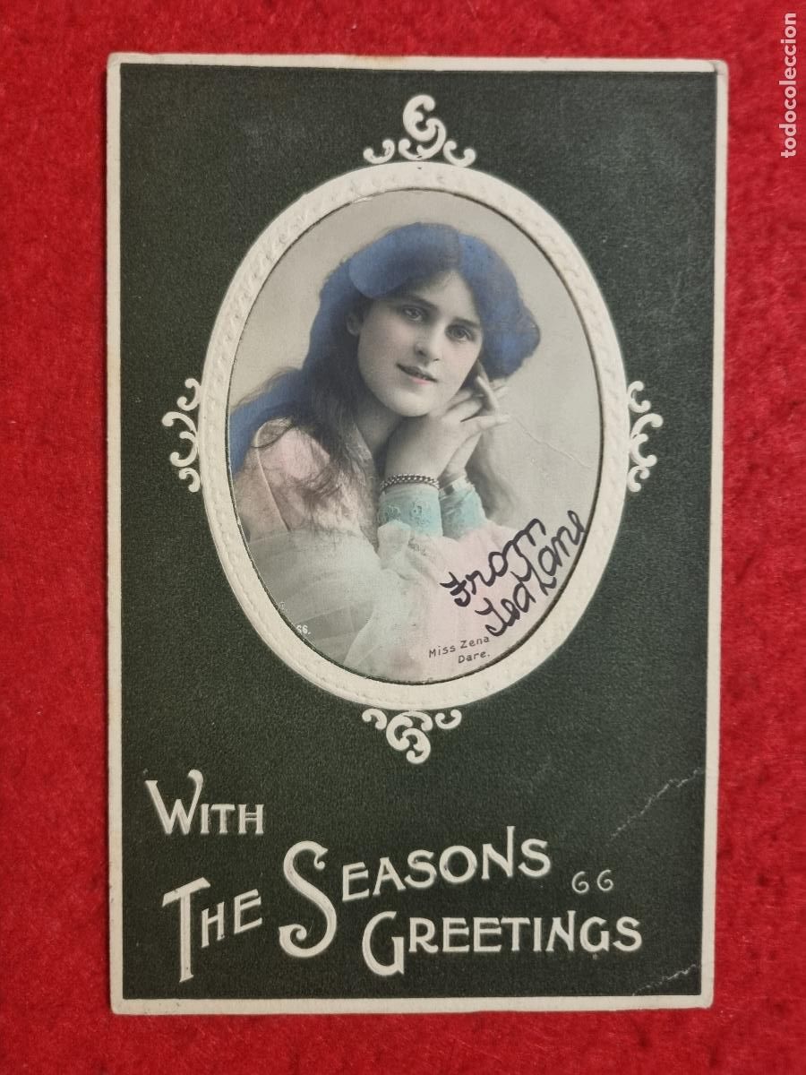 Postales: POSTAL ACTRIZ TEATRO CUPLETISTA MISS ZENA DARE ANTIGUA ORIGINAL P2454