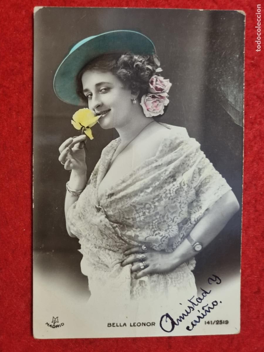 Postales: POSTAL ACTRIZ TEATRO CUPLETISTA BELLA LEONOR ANTIGUA ORIGINAL P2457