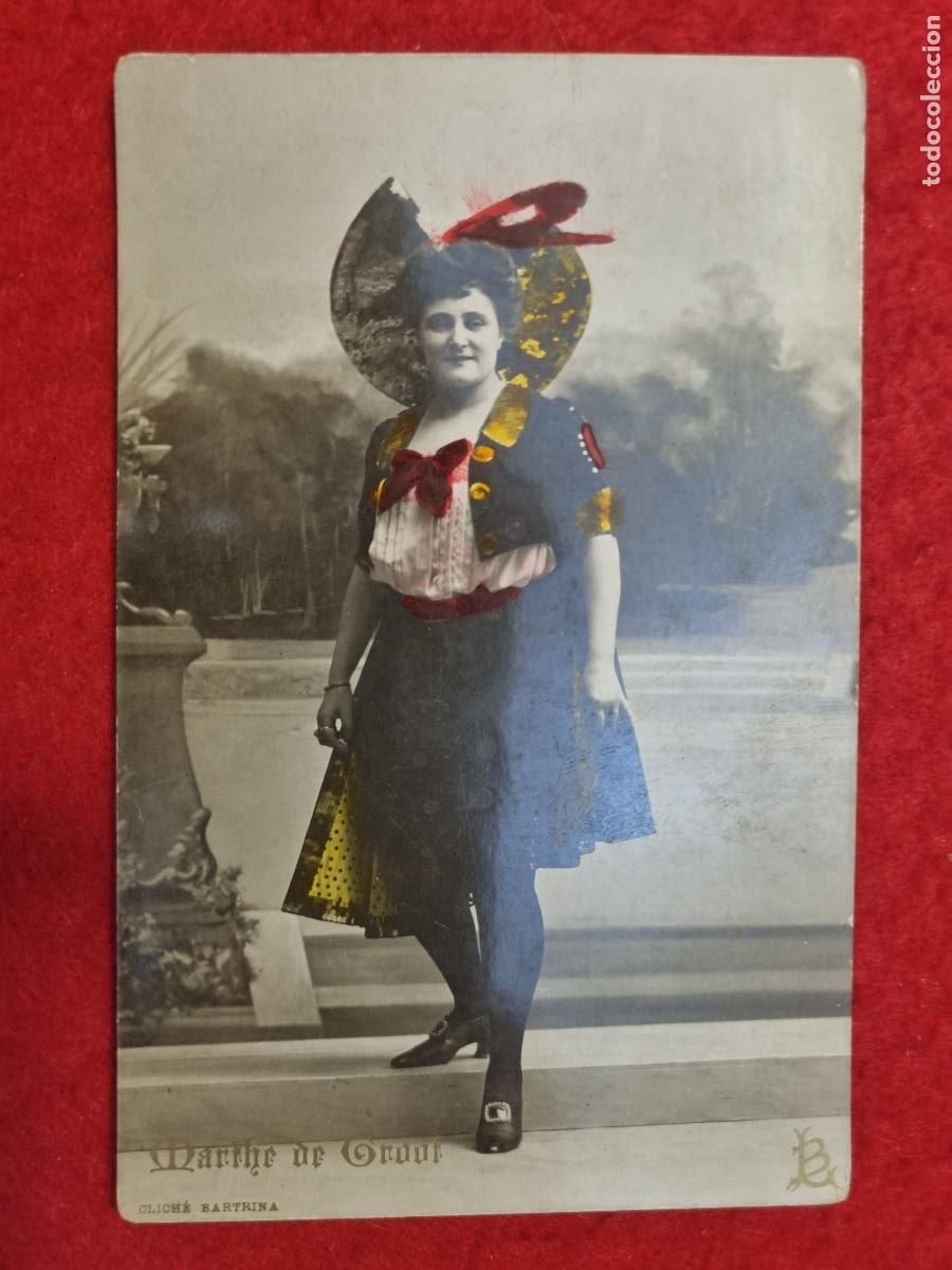 Postales: POSTAL ACTRIZ TEATRO CUPLETISTA MARTHE DE GROOT ANTIGUA ORIGINAL P2461