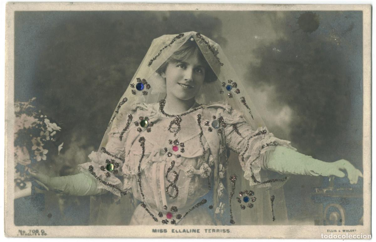 Postales: Serie 4 Postales TERRISS, Ellaline_Beagles. 708 A, B, G, H. Photo Ellis & Wal&eacute;ry