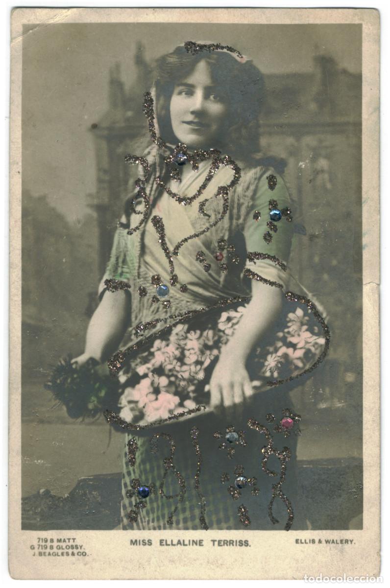 Postales: Actriz TERRISS, Ellaline_Beagles. 719 B. Photo Ellis & Wal&eacute;ry