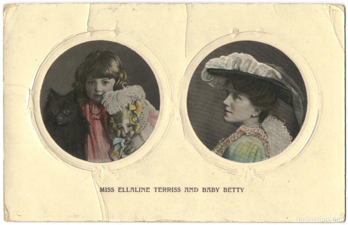 Postales: Actriz TERRISS, Ellaline (Mrs. Seymour Hicks)_Philco. 2159 B. And baby Betty
