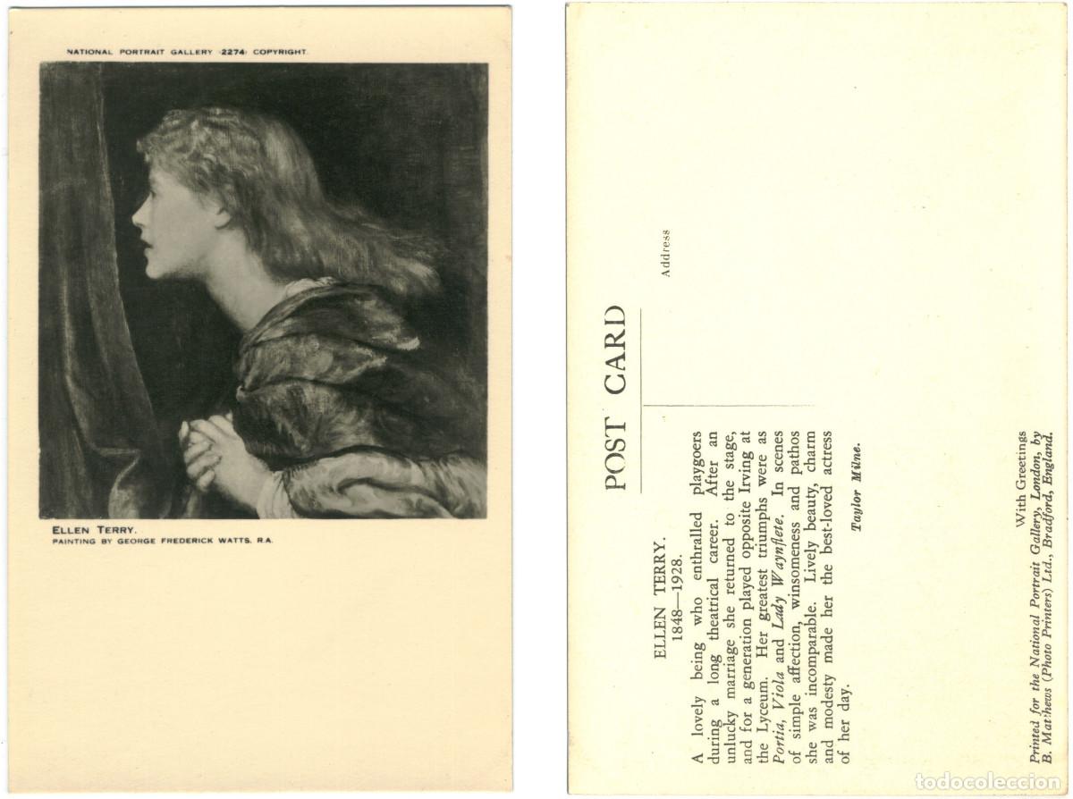 Postales: Actriz TERRY, Ellen_National Portrait Gallery; 2274. Painting George Frederick Watts