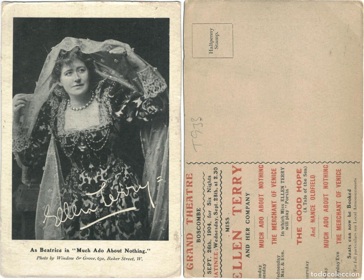 Postales: Actriz TERRY, Ellen_Sin datos. As Beatrice in Much Ado About Nothing (Grand Theatre. Boscombe).
