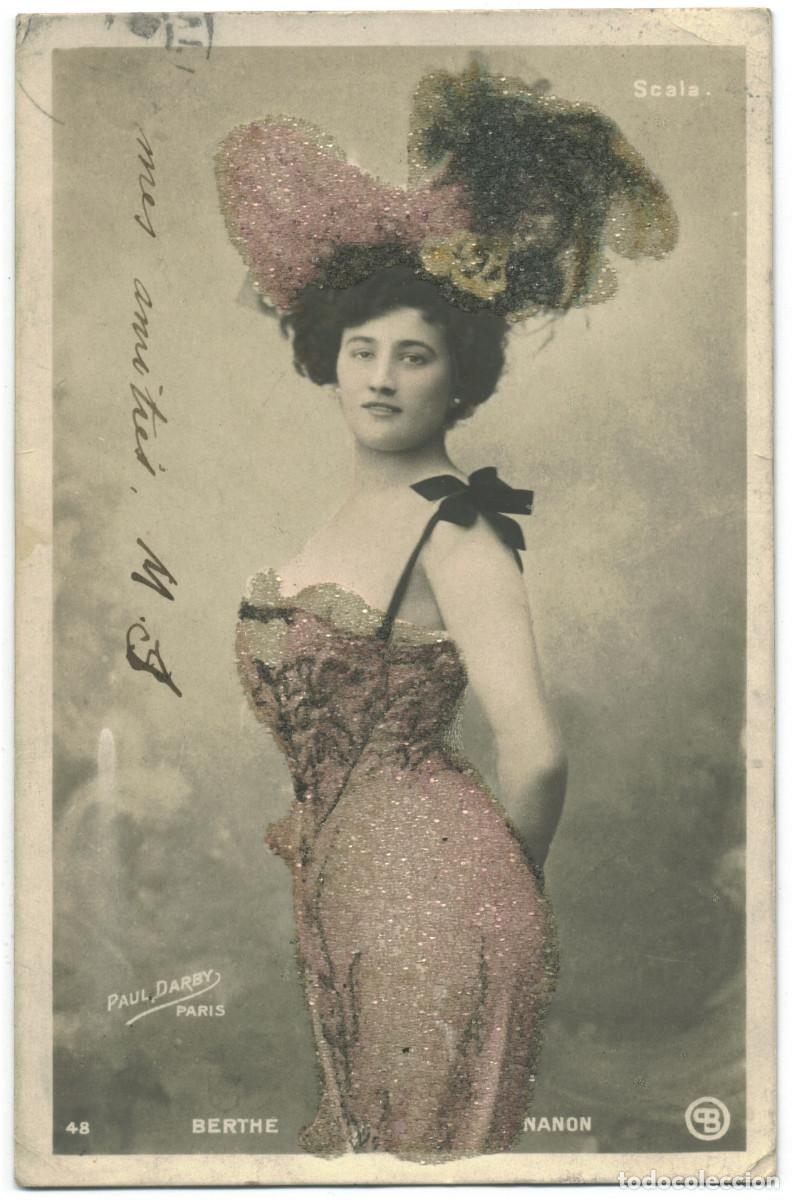 Postales: Actriz belle epoque NANON, Berthe_CB. 48. Photo Paul Darby