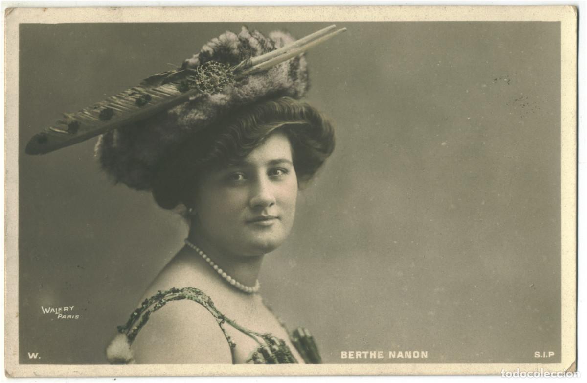 Postales: Actriz belle epoque NANON, Berthe_SIP. 5086. Photo Wal&eacute;ry
