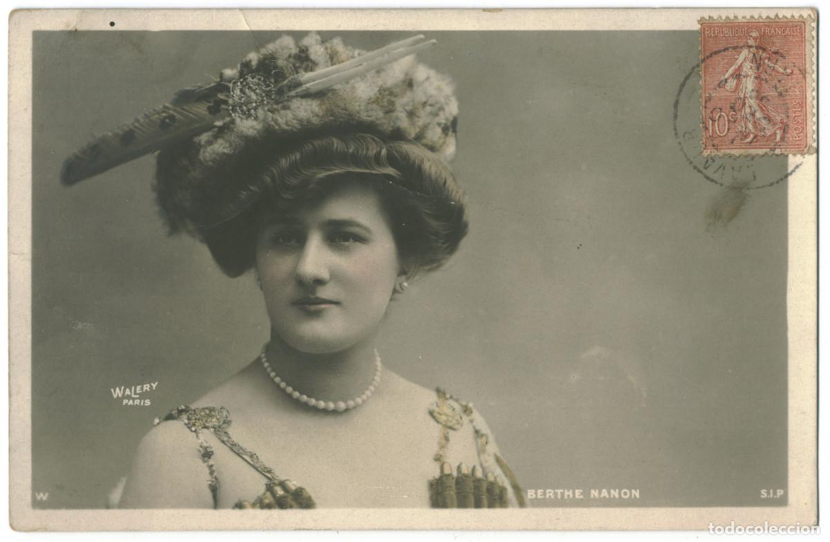 Postales: Actriz belle epoque NANON, Berthe_SIP. 5103. Photo Wal&eacute;ry