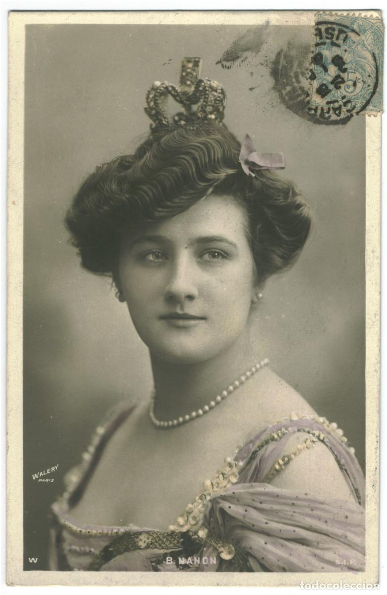 Postales: Actriz belle epoque NANON, Berthe_SIP. 5096. Photo Wal&eacute;ry