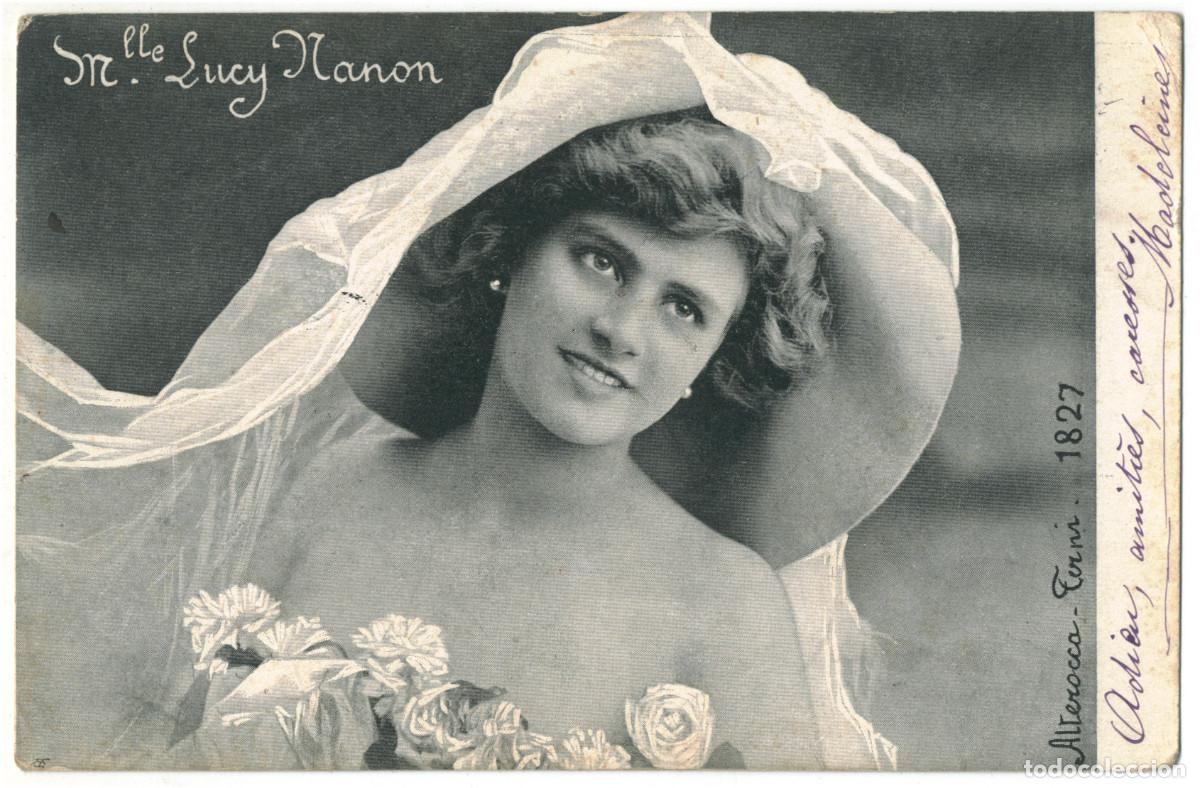 Postkarten: Actriz belle epoque NANON, Lucy_Alterocca Terni. 1827