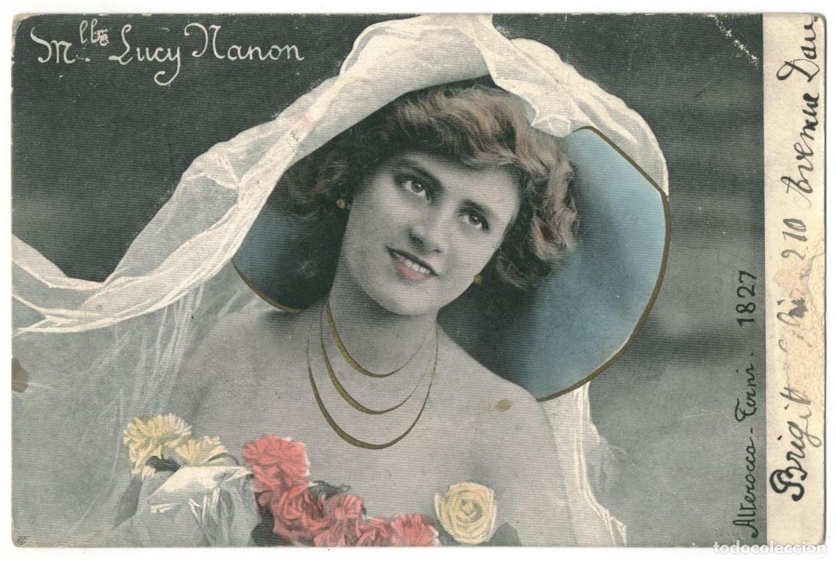 Postkarten: Actriz belle epoque NANON, Lucy_Alterocca Terni. 1827